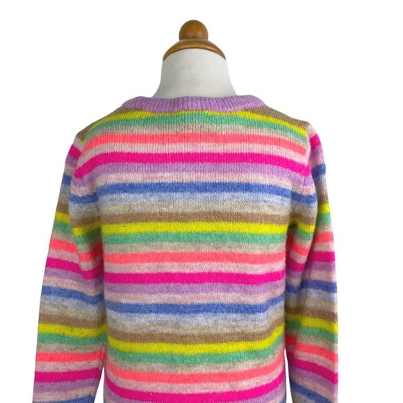 GAP Long Sleeve Stripped Sweater Dress Rainbow 4T - Picture 6 of 7